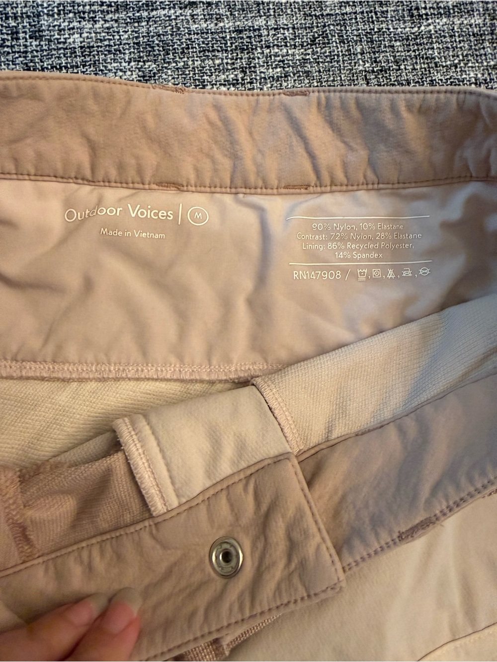 Outdoor Voices Colorblock Shorts in Pink - Picture 7 of 7